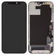 Дисплей для iPhone 12, iPhone 12 Pro, черный, с рамкой, HC, без микросхемы, (OLED) OEM soft