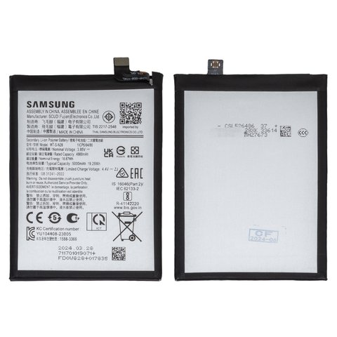 Battery WT S N28 compatible with Samsung A055 Galaxy A05, Li ion, 3.85 V, 5000 mAh, Original PRC