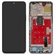 LCD compatible with Huawei Honor 90 Lite, Honor X8a, (silver, with frame, Original (PRC), CRT-LX1, CRT-LX2, CRT-LX3, CRT-NX1)