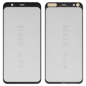 Housing Glass G+OCA PRO compatible with Google Pixel 4, with OCA film, black 