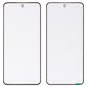 Housing Glass G+OCA PRO compatible with Realme 13 Pro, (with OCA film, black)