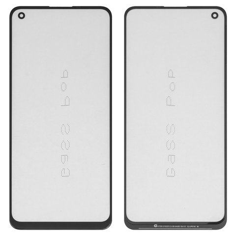 Housing Glass G+OCA PRO compatible with Oppo A74, A94 4G, A94 5G, A95 4G, F19, F19 Pro, F19 Pro Plus 5G, Reno5 Lite, Reno5 Z, with OCA film, black 