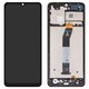 LCD compatible with Xiaomi Redmi A3, Redmi A3x, (black, with frame, High Copy, 23129RN51X, 23129RN51H)