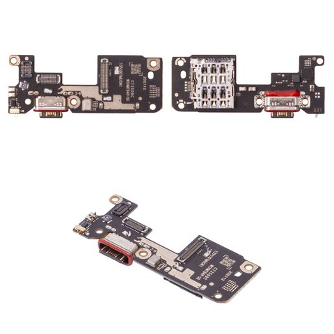 Flat Cable compatible with Xiaomi Poco F7, charge connector, with components, Original PRC , charging board 