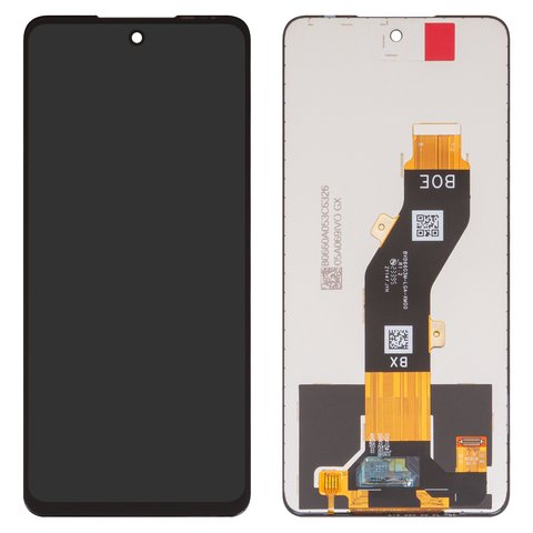 LCD compatible with Tecno Pop 8, Spark 20 KJ5 , Spark 20C BG7 , Spark Go 2024  BG6 ; Infinix Hot 40i X6528B , Smart 8 X6525 , black, without frame, Copy, BV066G3M L0A XM00 