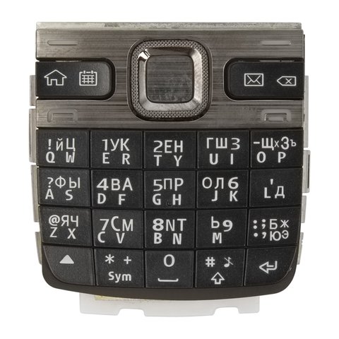 Teclado puede usarse con Nokia E55, negra, caracteres rusos