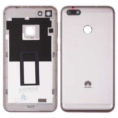 Panel trasero de carcasa puede usarse con Huawei P9 Lite mini, Y6 Pro 2017 , dorada