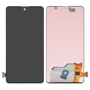 Pantalla LCD puede usarse con Samsung A515 Galaxy A51, negro, sin marco, High Copy, OLED 