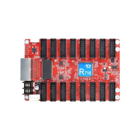 Tarjeta receptora de señal para pantallas LED Huidu HD R716 512x640, 16*HUB75E
