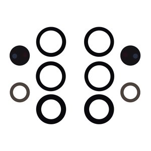 Vidrio de cámara puede usarse con Samsung S938 Galaxy S25 Ultra, negro, sin marco