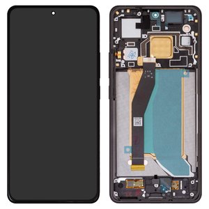 Pantalla LCD puede usarse con Xiaomi 14T Pro, negro, con marco, Original PRC , 2407FPN8EG