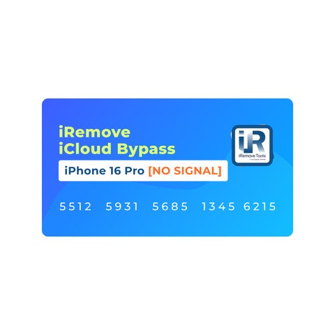 iRemove iCloud Bypass para iPhone 16 Pro [NO SIGNAL]