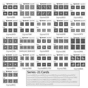 Plantilla BGA Mechanic COM80 21, para reparar contactos sueltos