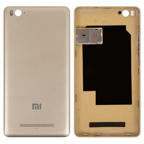 Задняя панель корпуса для Xiaomi Mi 4c, золотистая, с держателем SIM карты, с боковыми кнопками