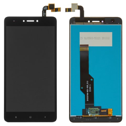 Дисплей для Xiaomi Redmi Note 4X, чорний, клас B, без рамки, High Copy