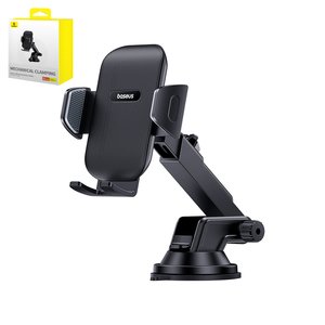 Автомобільний тримач Baseus UltraControl Go, чорний, вакуумний присос, #C40361600111 00