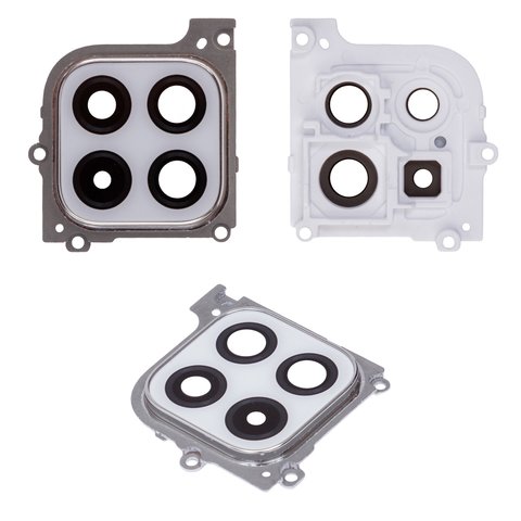 Скло камери для Samsung A226 Galaxy A22 5G, біле, з рамкою