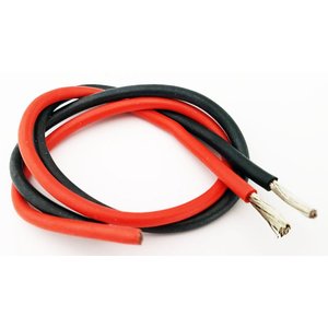 Провід в силіконовій ізоляції 9AWG, 6,53 мм², 1 м, червоний, UL3135