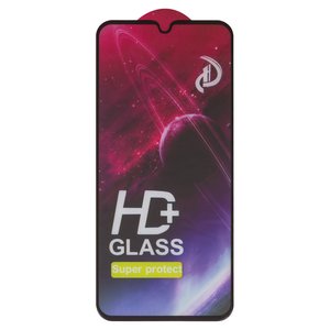 Захисне скло All Spares для Samsung A155 Galaxy A15, A156 Galaxy A15 5G, A256 Galaxy A25, сумісне з чохлом, Full Glue, чорний, шар клею нанесений по всій поверхні