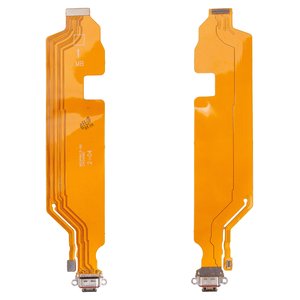 Шлейф для Oppo Reno12 CPH2625 , коннектора зарядки, High Copy