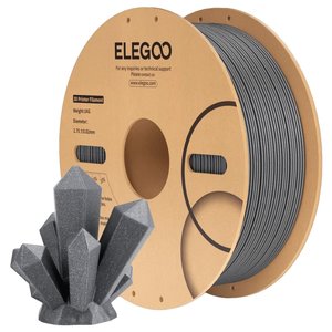 Филамент для 3D принтера ELEGOO PLA Sparkle Dark Grey, 1 кг