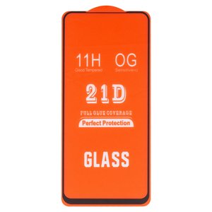 Захисне скло для Motorola Moto E14, Moto G04, Moto G24, сумісне з чохлом, Full Glue, без упаковки , чорний