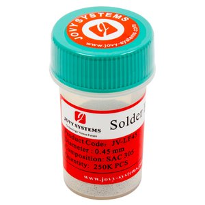 Lead-Free BGA Balls (0.45mm) JOVY SYSTEMS JV-LFSB045 Lead-Free BGA Balls (0.45mm) JOVY SYSTEMS JV-LFSB045